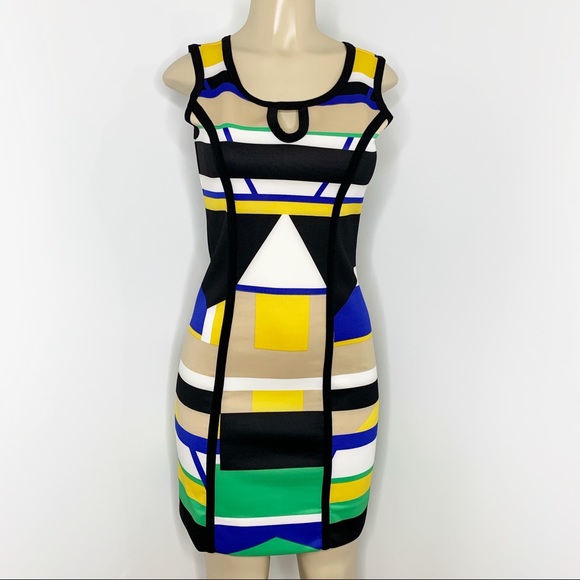 Miss Sixty Dresses & Skirts - MISS SIXTY Color Block Scuba Shift Dress Size 0